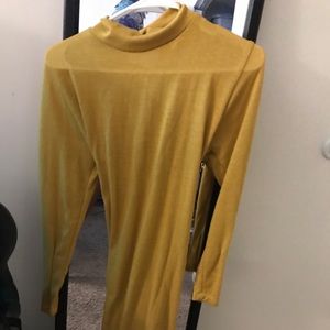 Mustard colored dress
